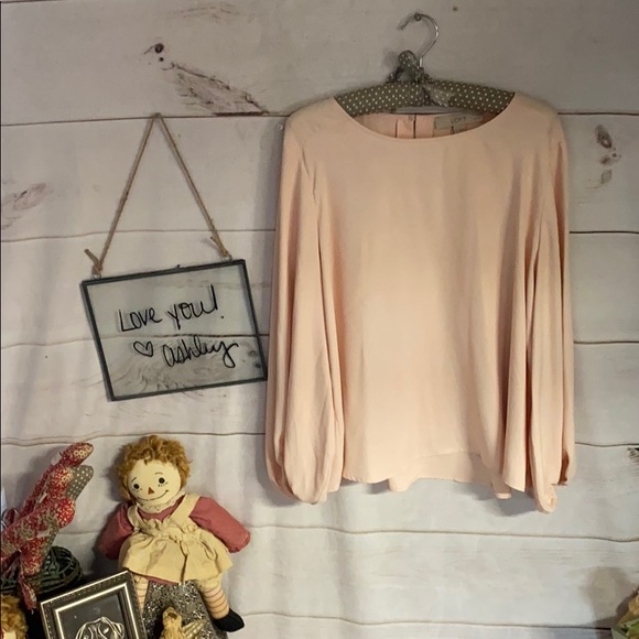 LOFT Tops - Loft; Peach; Blouse; Top; Shirt; LP